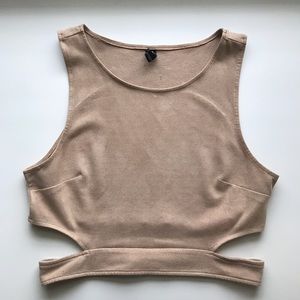 Windsor tan crop top